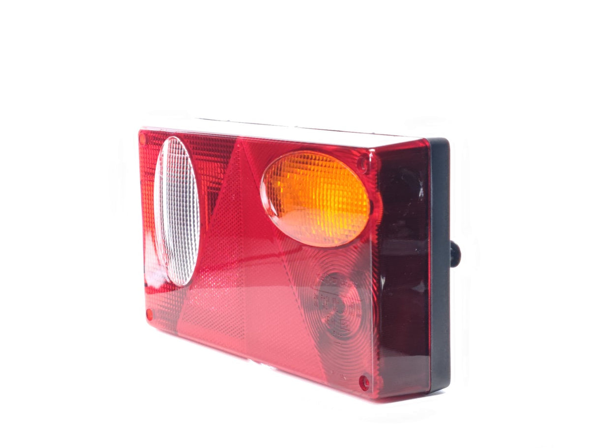 Rectangular Trailer Lamp with Triangle Reflector