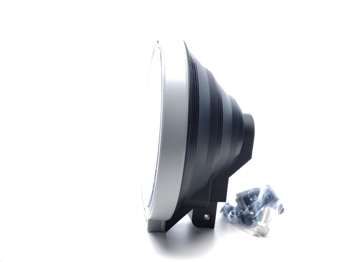 Round High Beam Spotlight with Blue Lens – 223mm