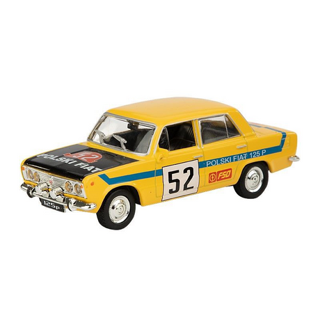 Polski Fiat 125p Rally Diecast Model Car 1:43