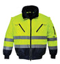 3-in-1 Warnschutz Pilotenjacke Gelb-Schwarz