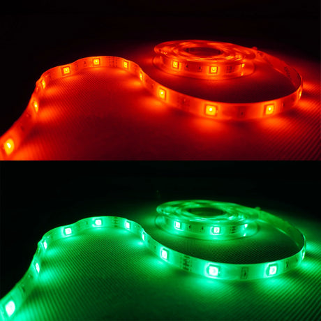 Color Changing LED Strip for Cars with Remote Control – 2m