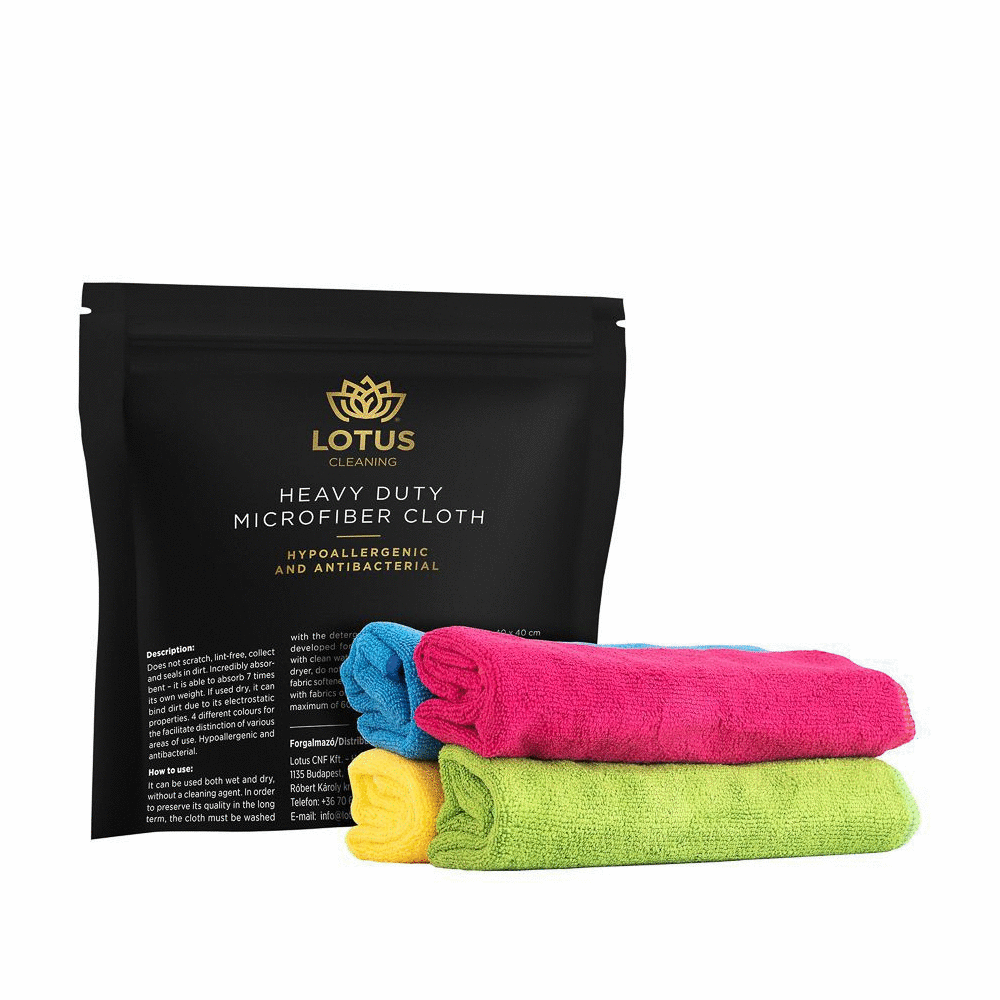 Microfiber Cleaning Cloth Set - 4 pcs, 40x40 cm