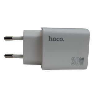 HOCO N56 20W 4-Port Wall Charger (USB & Type-C) – White