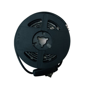 LED Strip Light with USB Connector, White, IP65, 1m