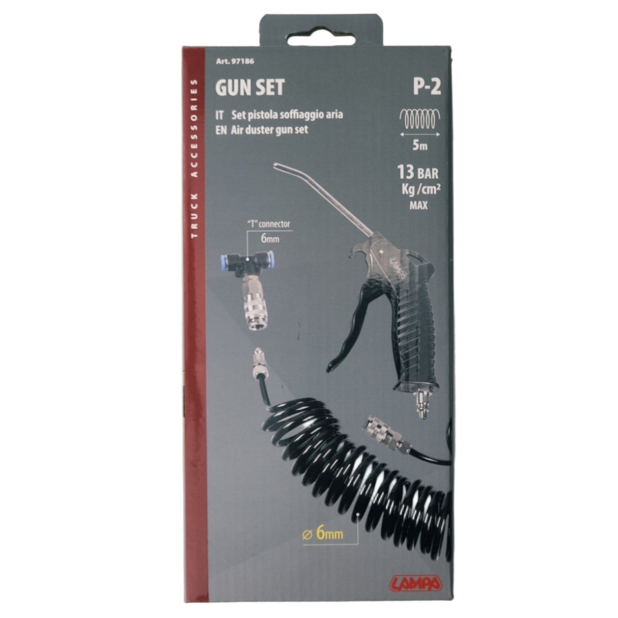 Air Blow Gun Set with 5m Spiral Hose