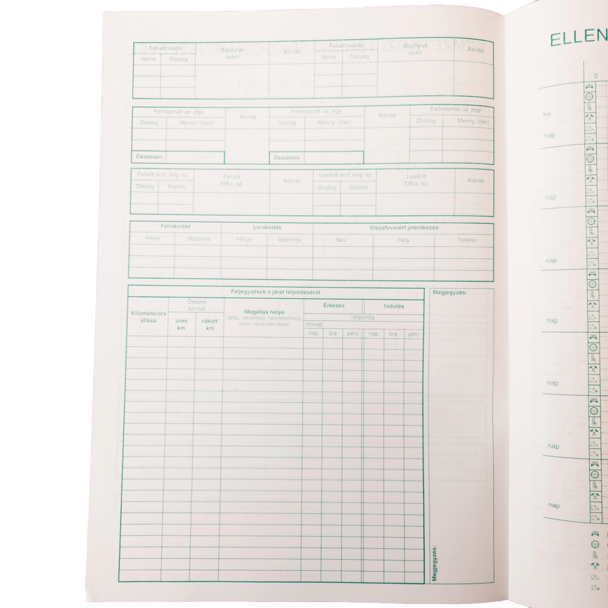 International Truck Logbook Form