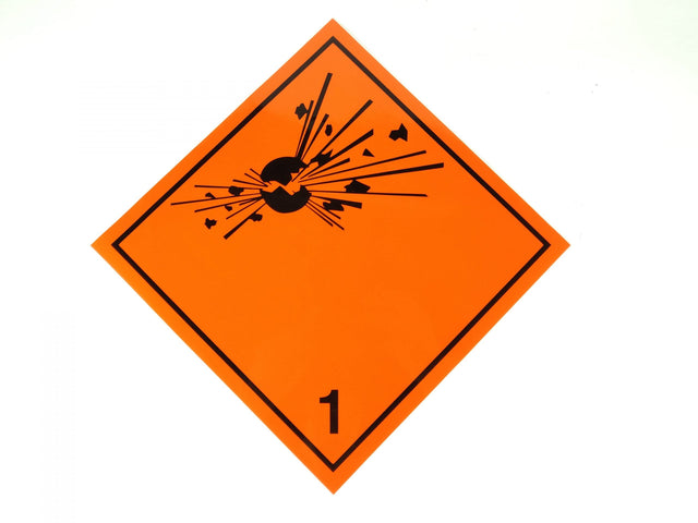 ADR Numbered Hazard Label Sticker