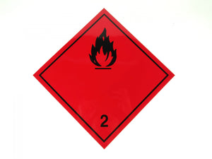 ADR Numbered Hazard Label Sticker