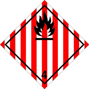 ADR Numbered Hazard Label Sticker