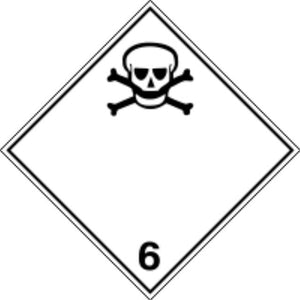 ADR Numbered Hazard Label Sticker