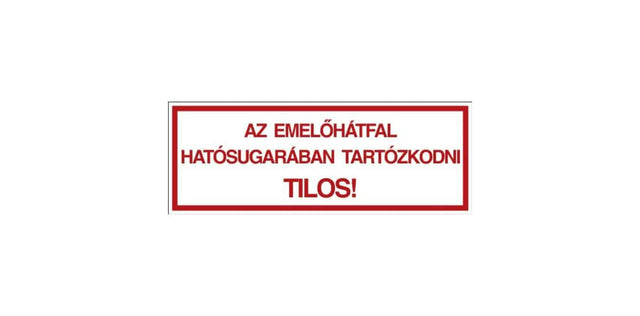 Sticker for Tail Lift