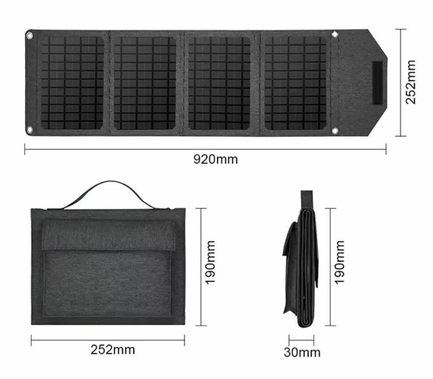 Portable Outdoor Solar Charger 24W