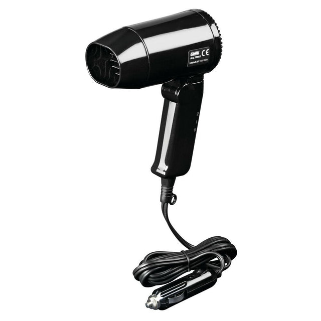 12V Car Cigarette Lighter Hair Dryer, 180W, Foldable