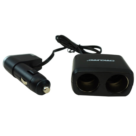 Car Cigarette Lighter Splitter with Dual Outlets and USB Port