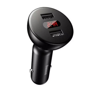 Baseus 360° Rotatable Car Charger, 4.8A Dual USB 2.0