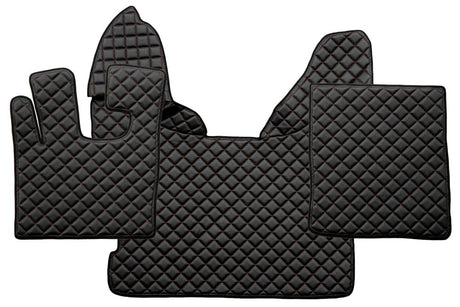 Quilted Faux Leather Truck Floor Mat for DAF XF 105 Automatic