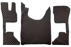 Quilted Faux Leather Floor Mat for DAF XG, XG+, XF NG with Comfort Passenger Seat
