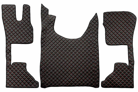 Quilted Faux Leather Floor Mat for DAF XG, XG+, XF NG with Comfort Passenger Seat
