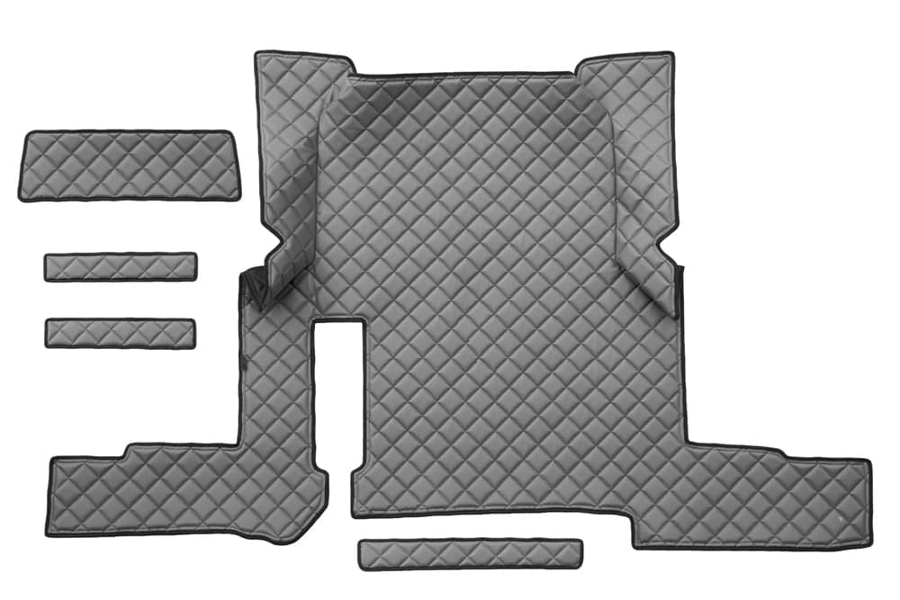 Quilted Faux Leather Floor Mat for MAN TGX Automatic (2018-2020) – Single Drawer