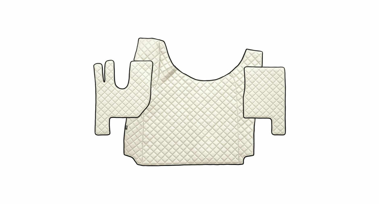 Quilted Faux Leather Floor Mat for Renault T with Engine Tunnel (From 2014)