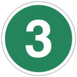 Plaque métallique "3" Euro 3 – Signalisation environnementale pour véhicules