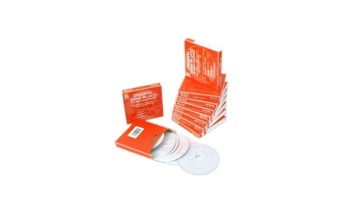 Tachograph Chart 140km/h 1-Day BLU9