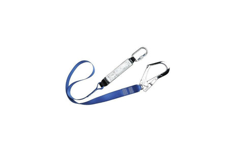 Energy Absorbing Lanyard with Carabiner for Safety Harness, Fall Arrest, 180 cm