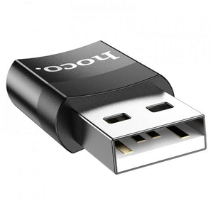 HOCO UA17 USB 2.0 auf USB-C Adapter – Schwarz