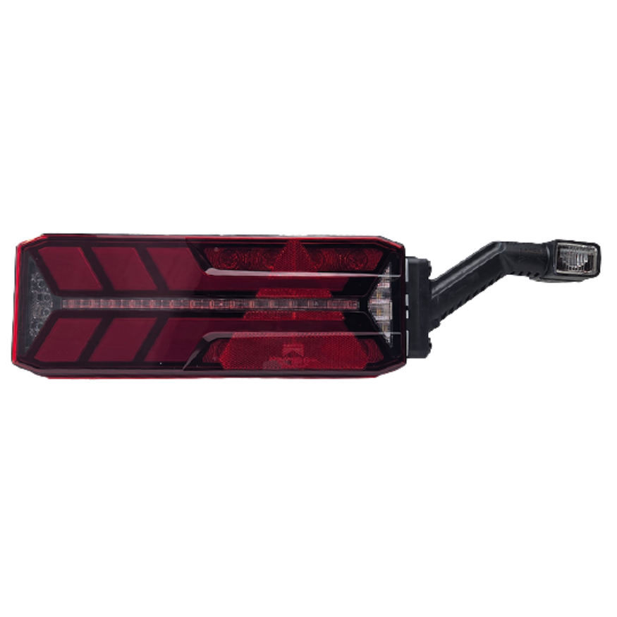 Trailer Rear Lamp with Flexible Rubber Mount, 4-Pin