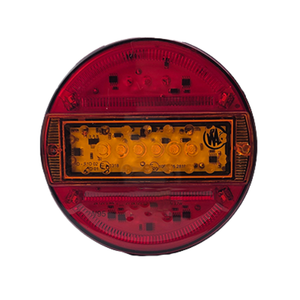 Slim Round LED Tail Light with Sequential Indicator 12/24V