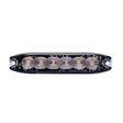 Blaue LED-Blinkleuchte, schlank, 6 LEDs, 19 Modi, 12/24V, synchronisierbar
