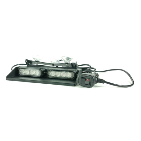 Yellow 8-LED Flashing Windshield Light – 17 Modes