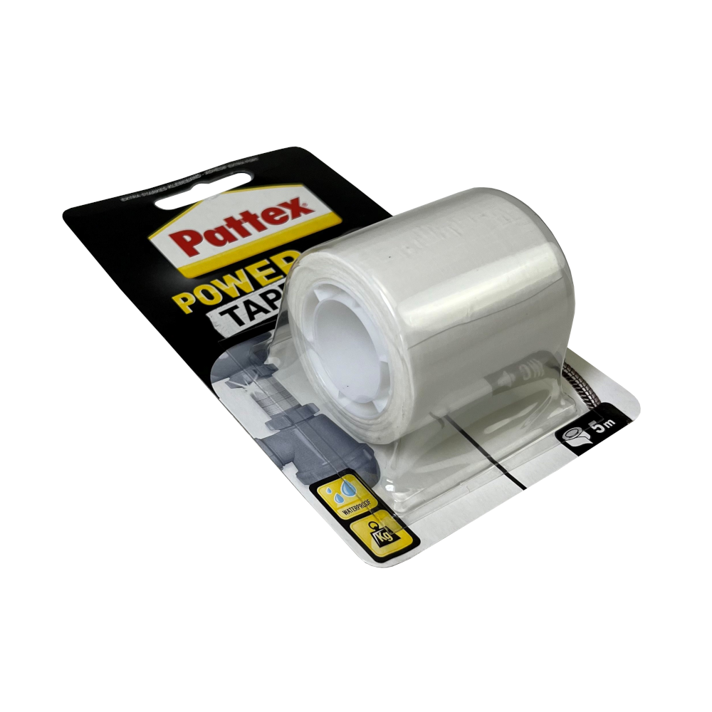 Bela vodoodporna lepilni trak Pattex Power Tape, 5 m