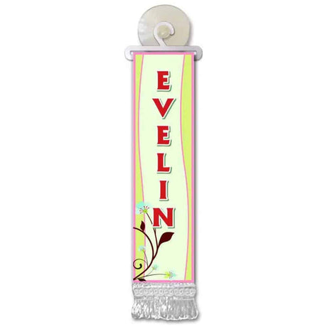 Mini-drapeau personnalisé avec prénom (A-E)