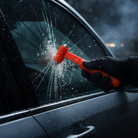 Glass Breaker Hammer & Seatbelt Cutter