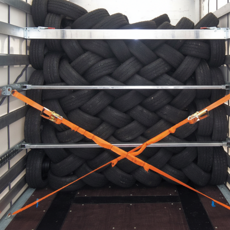 Verstellbarer Seitenwand-Ladungssicherer aus Stahl, 1,96–2,91 m