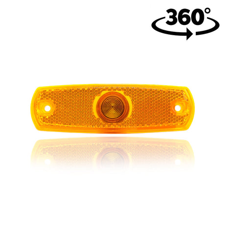 Oval Amber Position Lamp 126x38mm for Bus