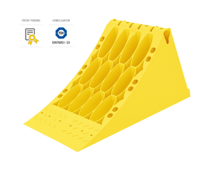 Plastic Wheel Chock with Metal Reinforcement