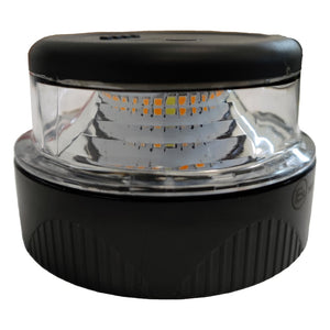 Yellow Flashing Emergency LED Light – Battery Powered, 4 Modes